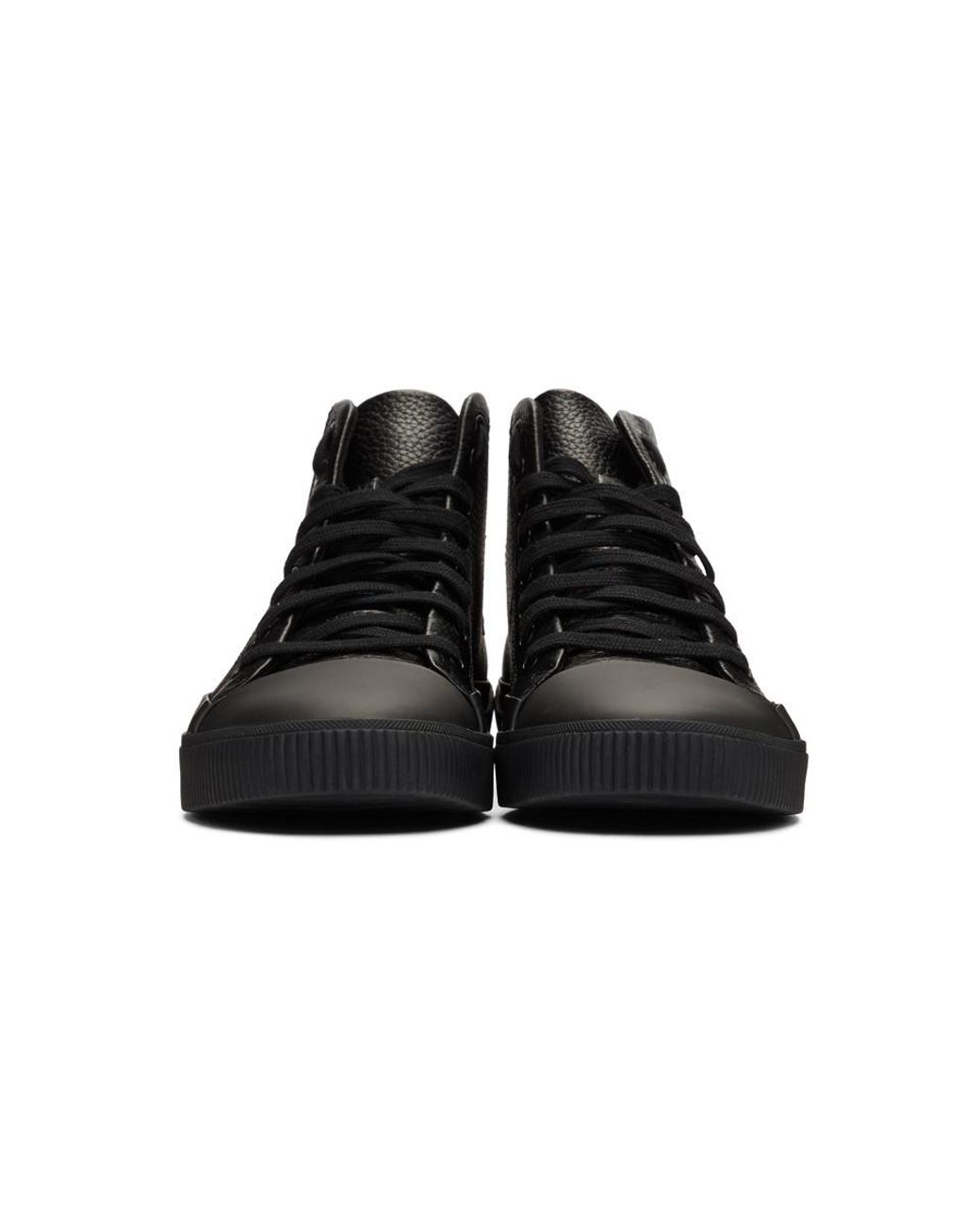 HUGO Black Zero Hito High-top Sneakers for Men | Lyst