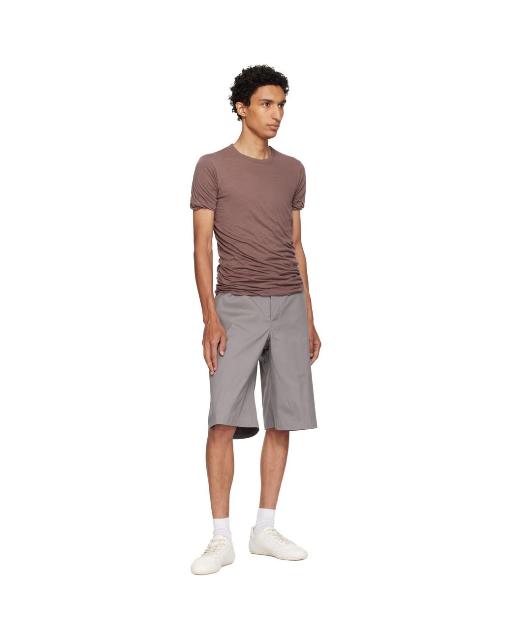Rick Owens Purple Tower Double S/S T-Shirt for men