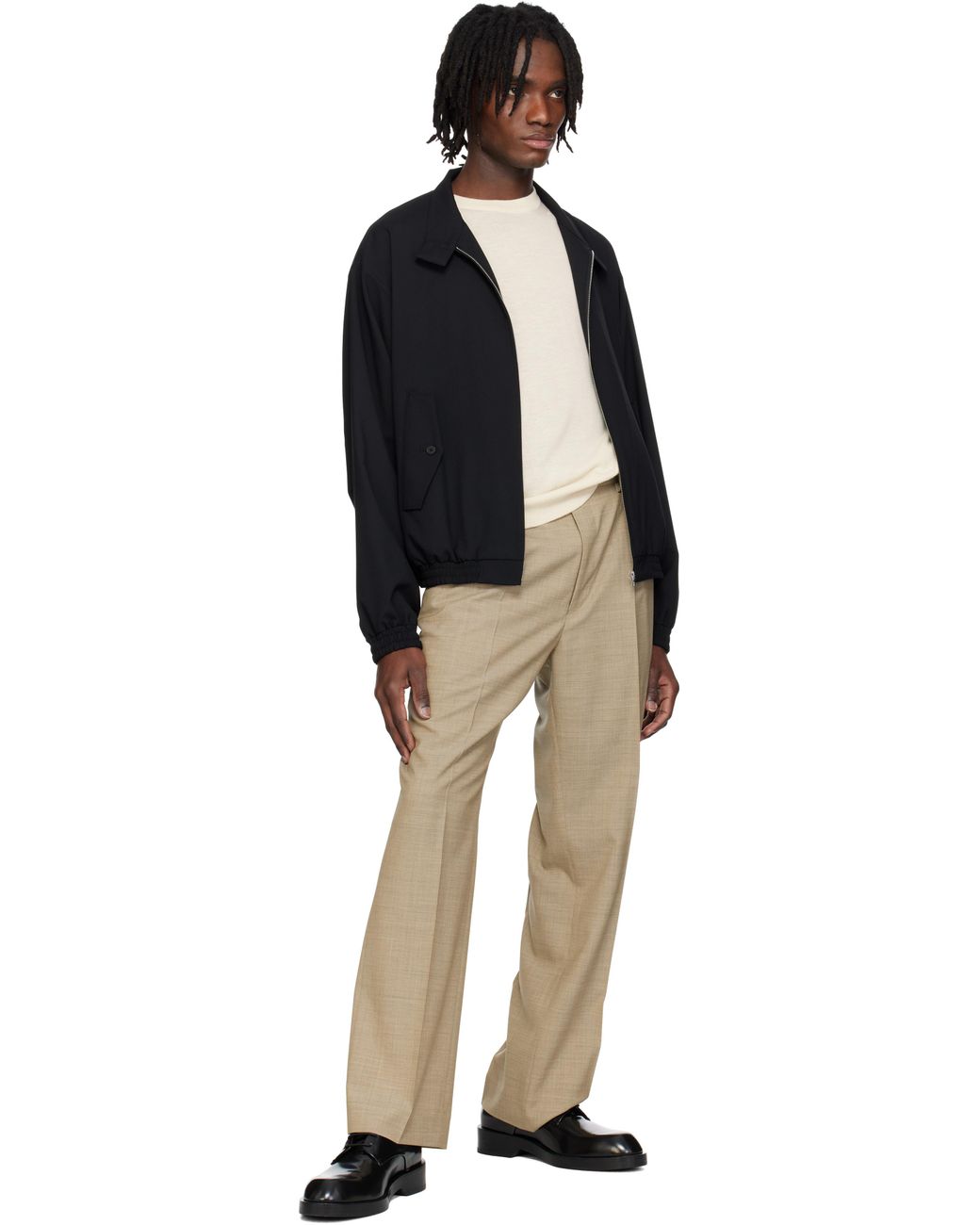 AURALEE Super Fine Tropical Wool Trousers in Natural for Men | Lyst UK