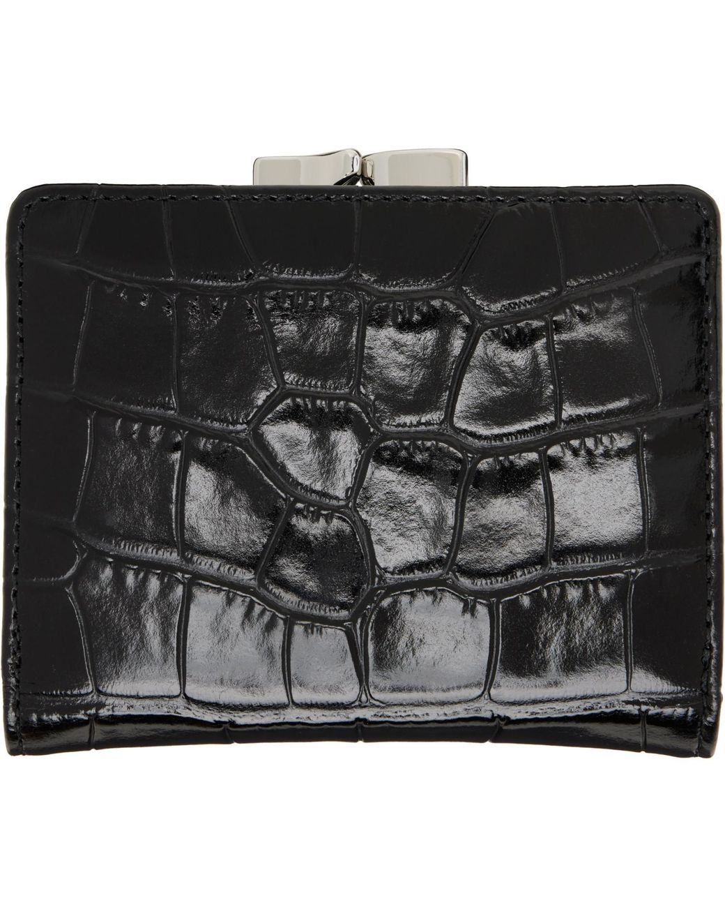 Vivienne Westwood Black Small Frame Wallet for men