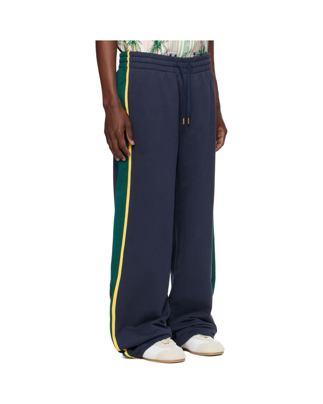 Casablanca Blue Panelled Sweatpants for men