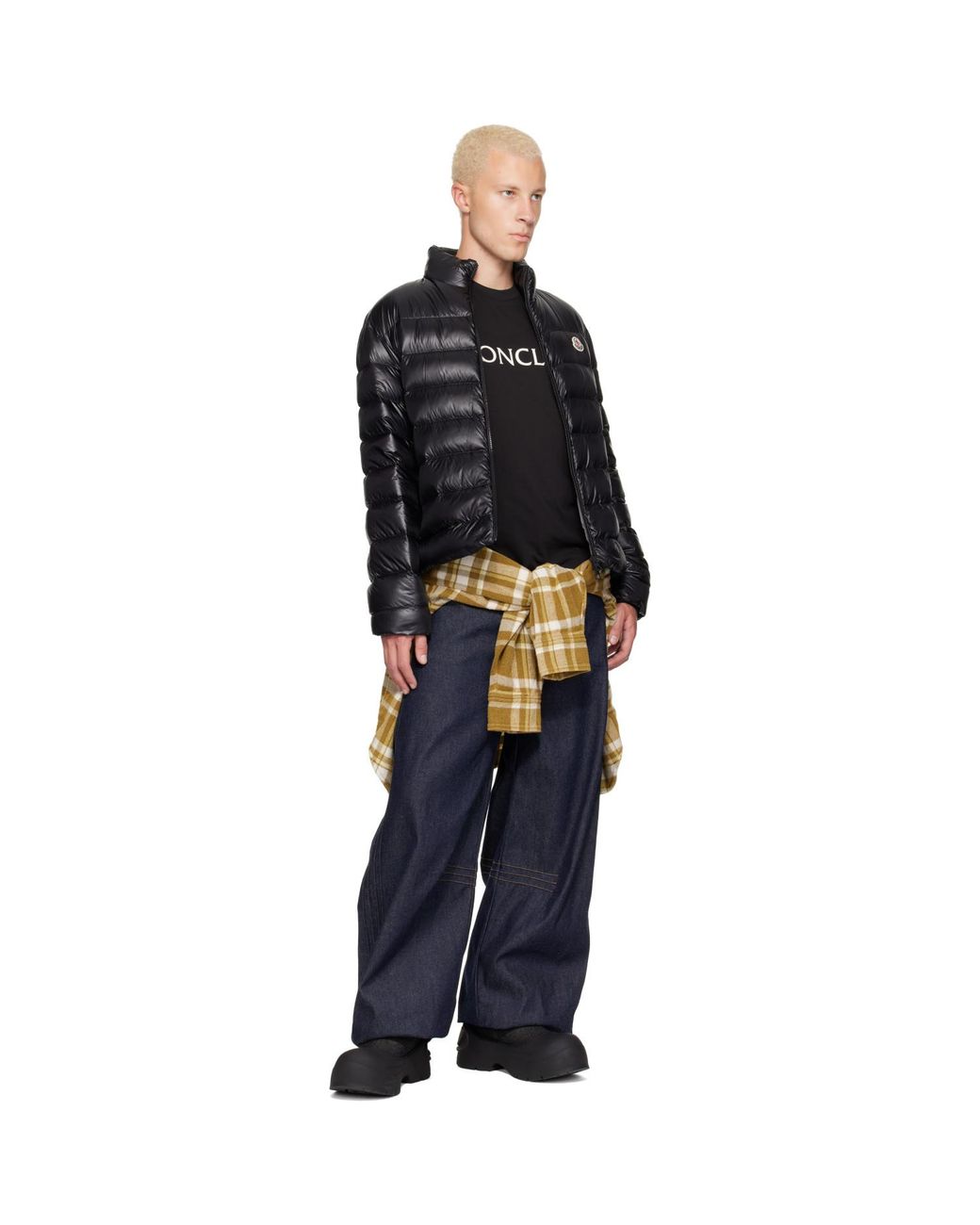Moncler Black Sergesta Packable Short Down Jacket for men