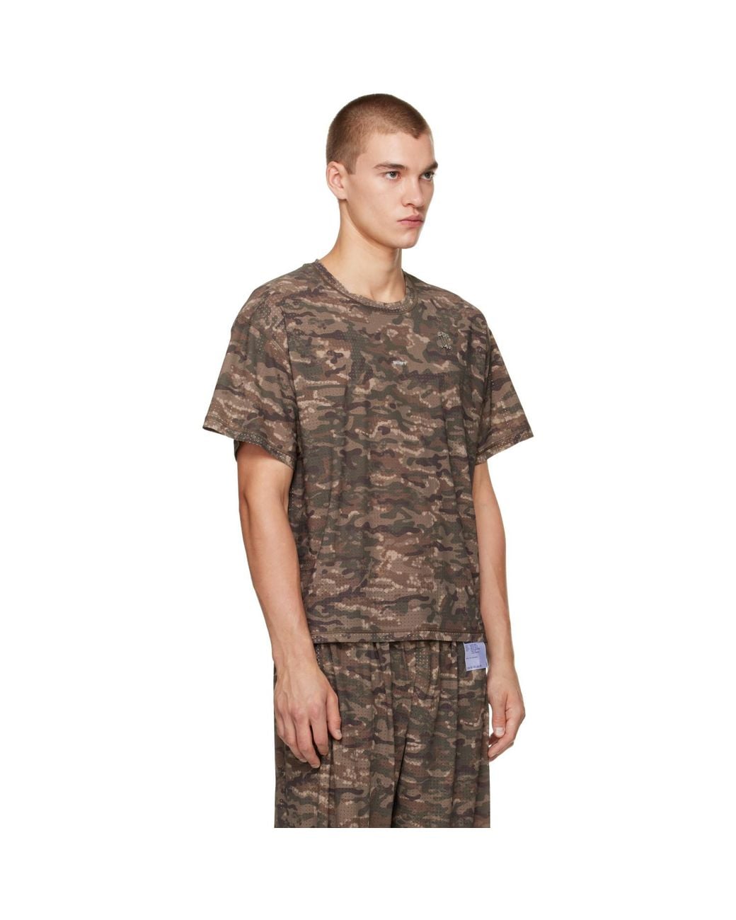 Satisfy Brown Camo Space-O Running Top for men