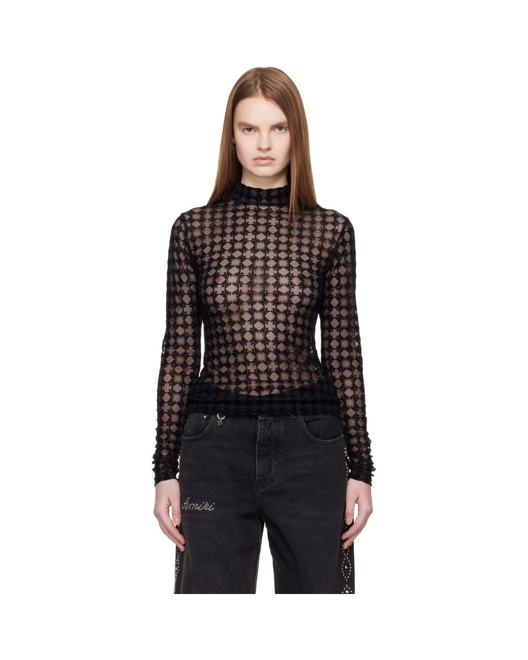 Amiri Black Ma Quad Flocked T-Shirt