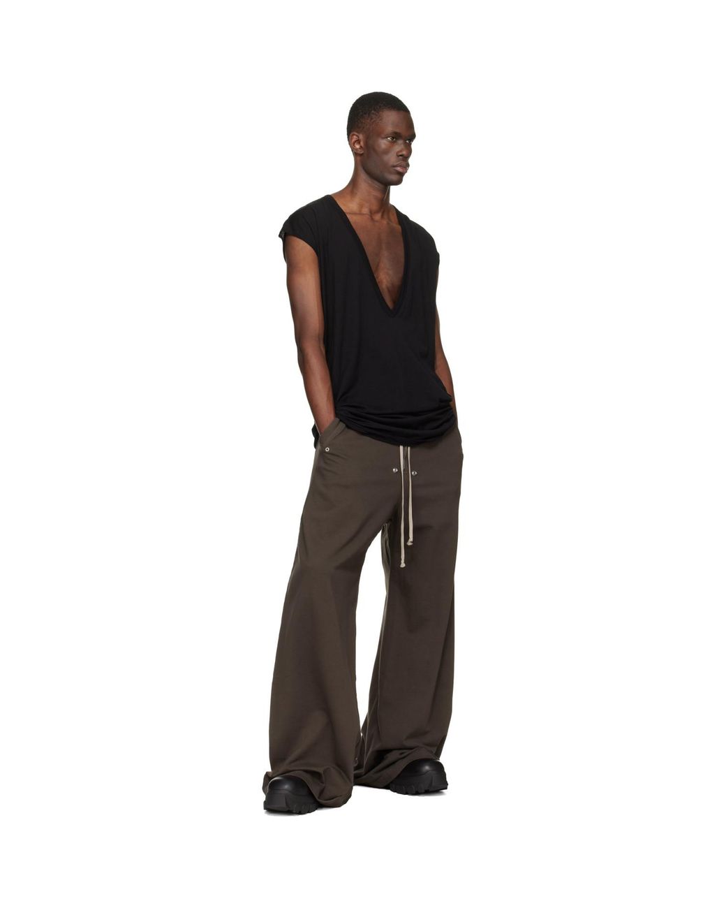 Rick Owens Black Temple Dylan T-Shirt for men