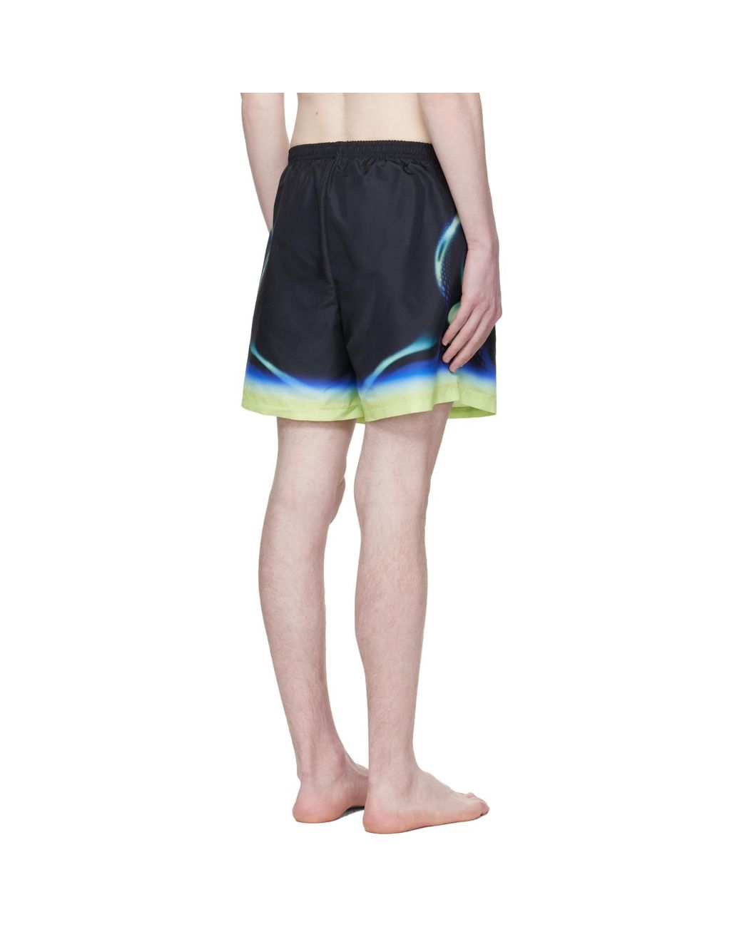 Casablanca Black Sporchid Printed Shorts for men