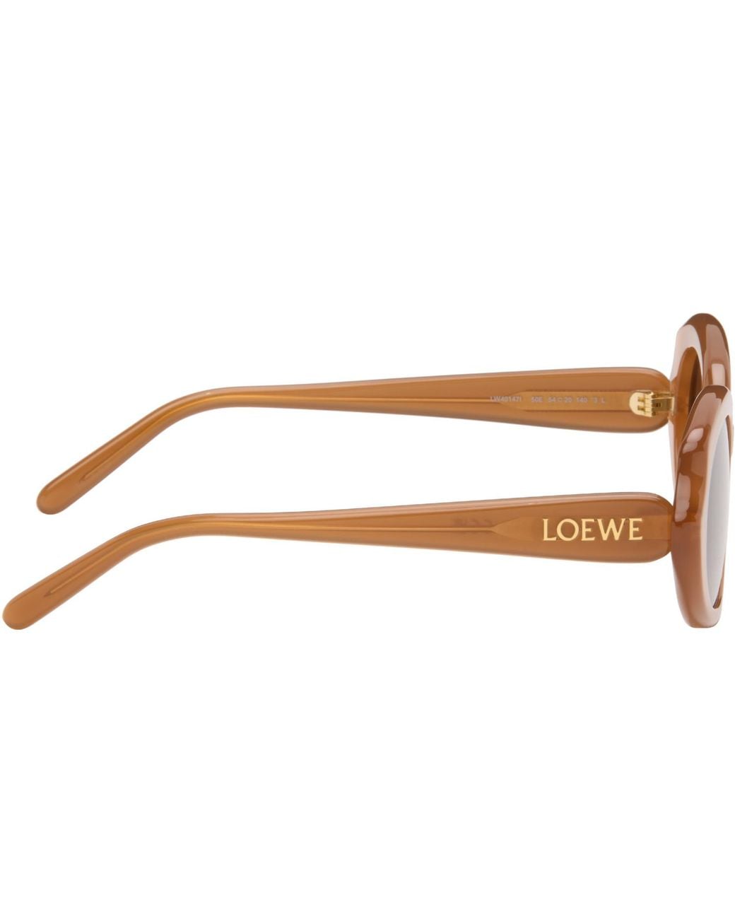 Loewe Brown Mini Slim Oval Sunglasses