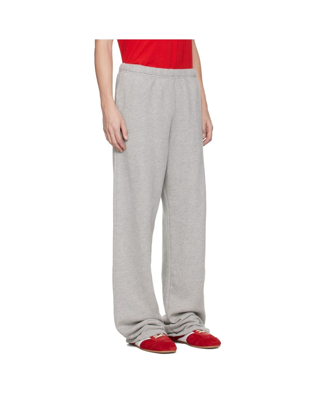 Les Tien White Heavyweight Puddle Sweatpants for men