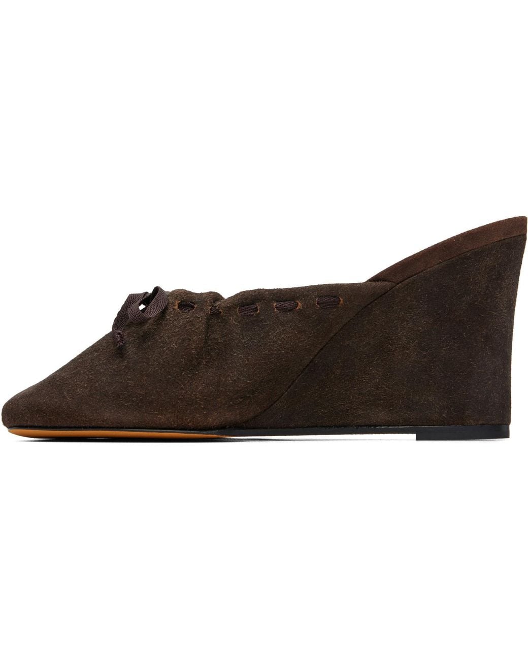 Maryam Nassir Zadeh Brown Ballet Wedge Heels
