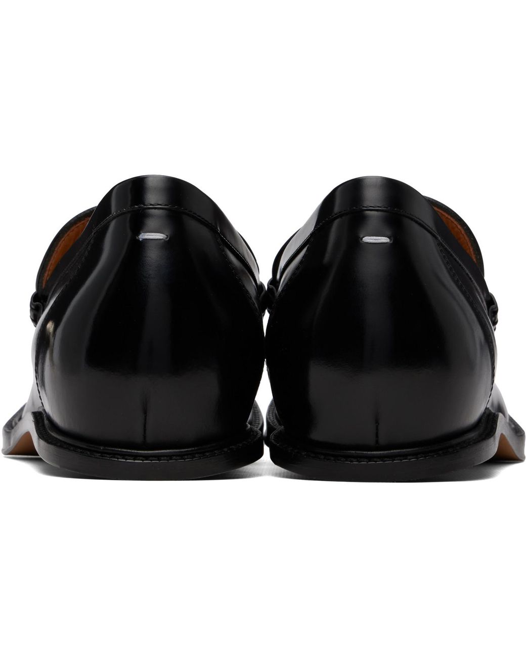 Maison Margiela Black Heel-Less Loafers for men