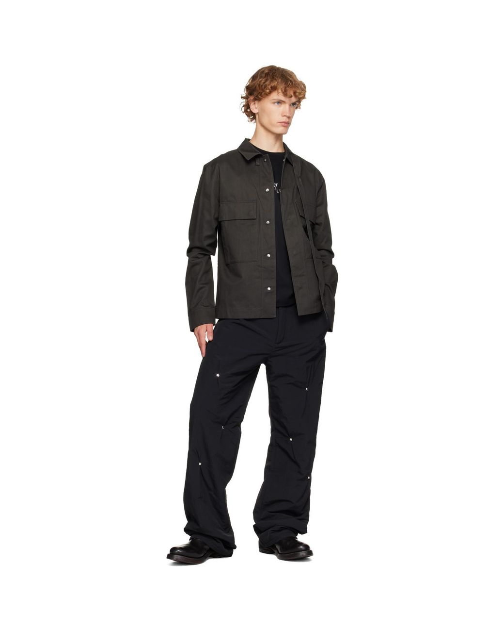 HELIOT EMIL Black Octave Shirt for men