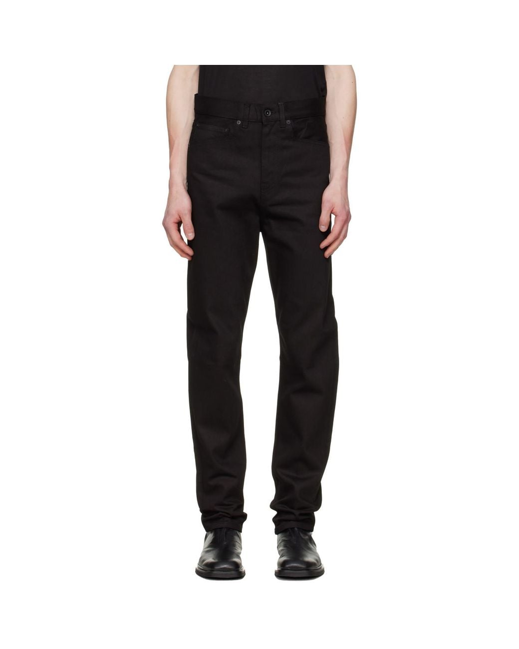 JKEEFER Black Slim Jeans for men