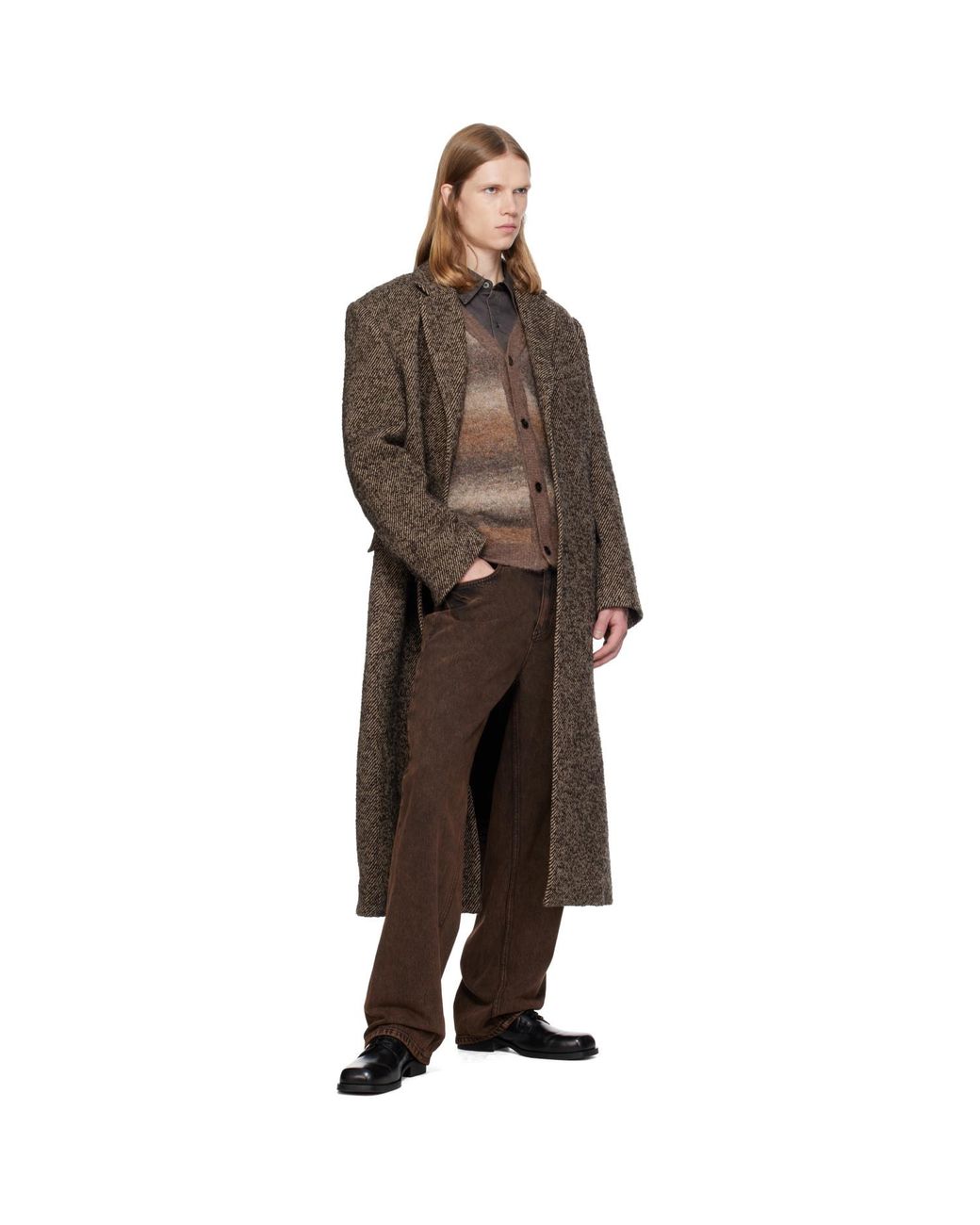 MMIC Brown Brume Single Coat for men