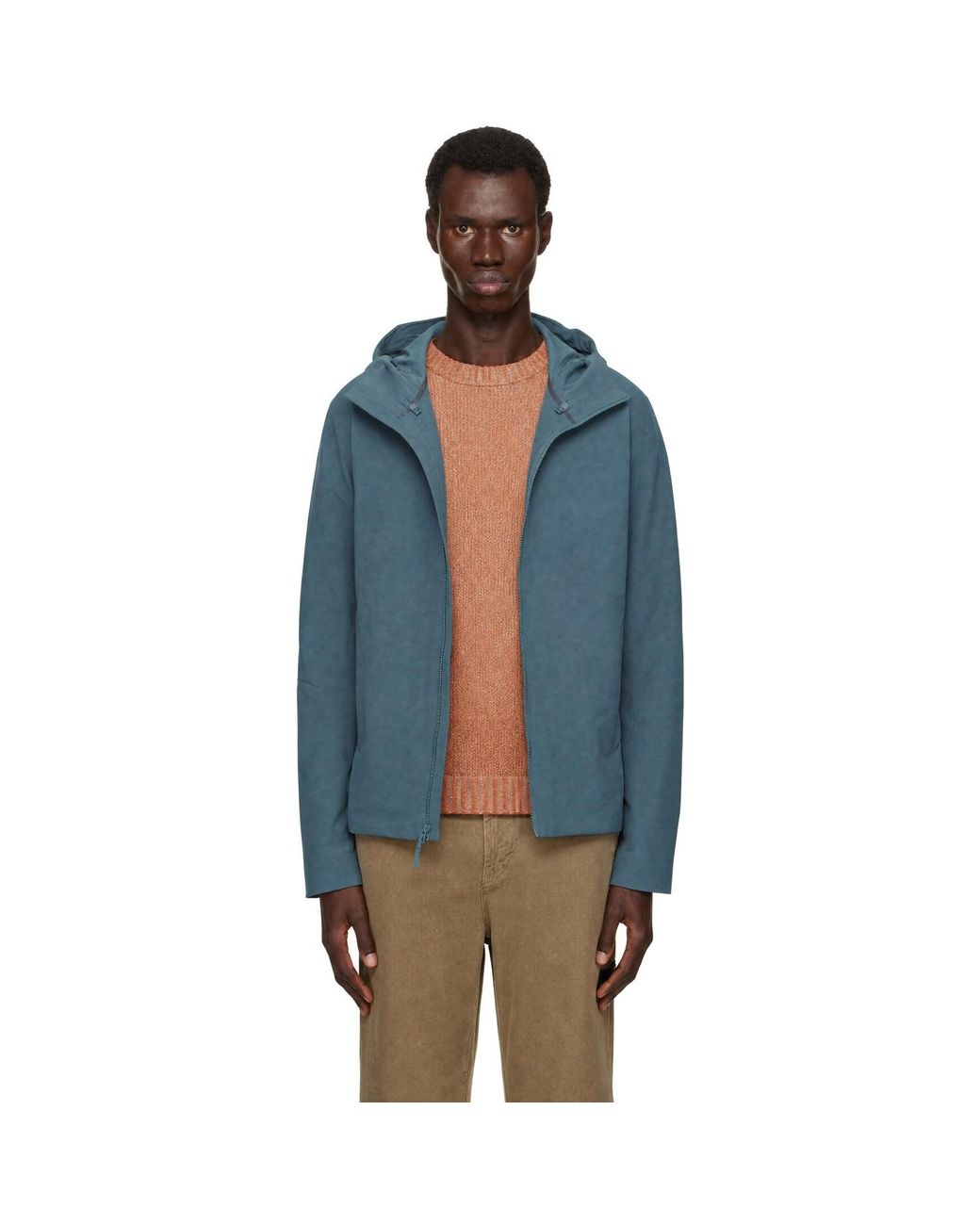 Veilance Blue Isogon Mx Hoody Jacket for men