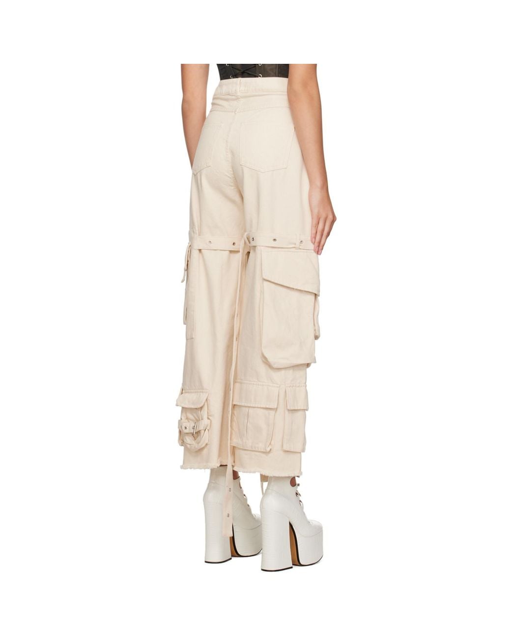 Marques'Almeida Natural Marques Almeida Multi-Pocket Jeans