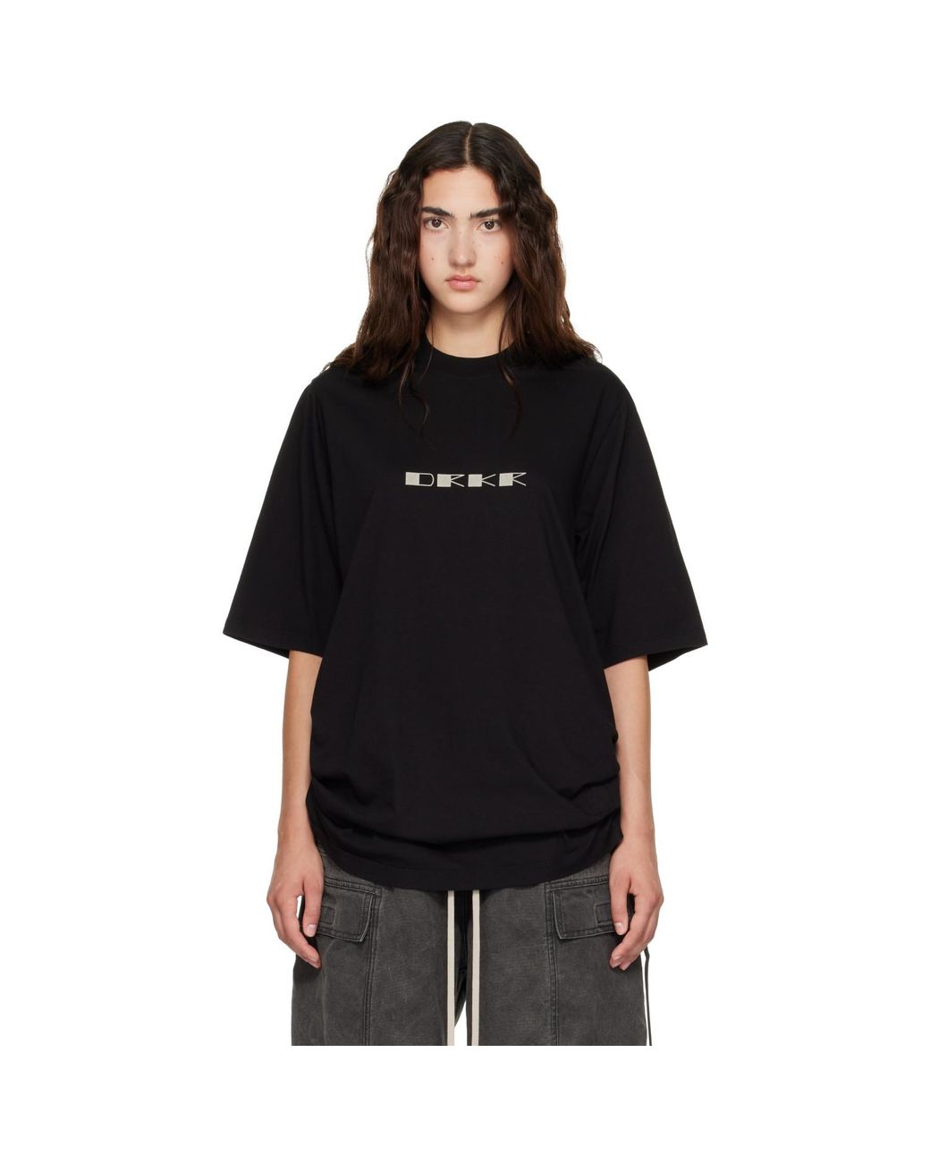 Rick Owens Black Tower Jumbo S/S T-Shirt