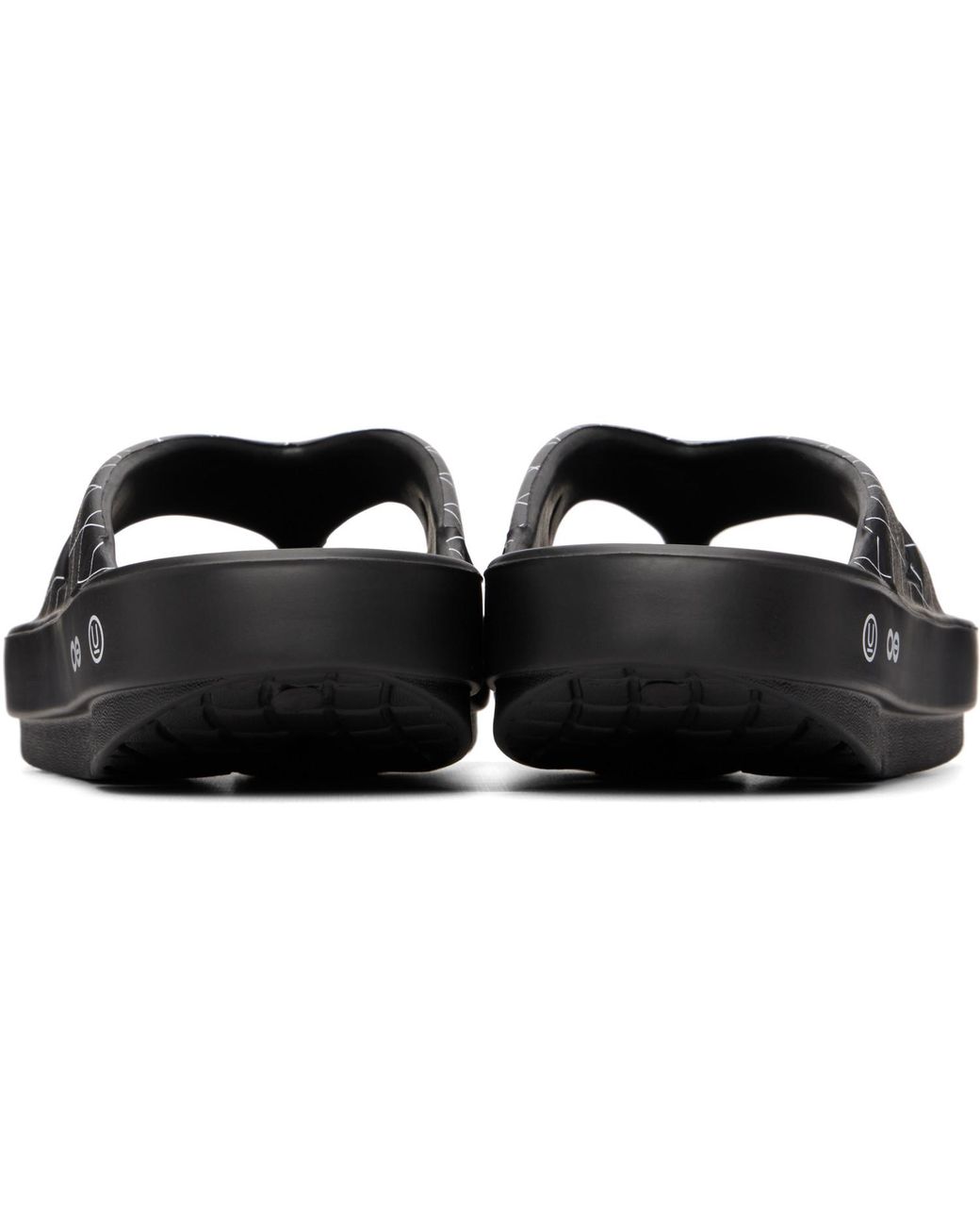 Undercover Black Oofos Edition Uc1F4F03 Flip-Flops for men
