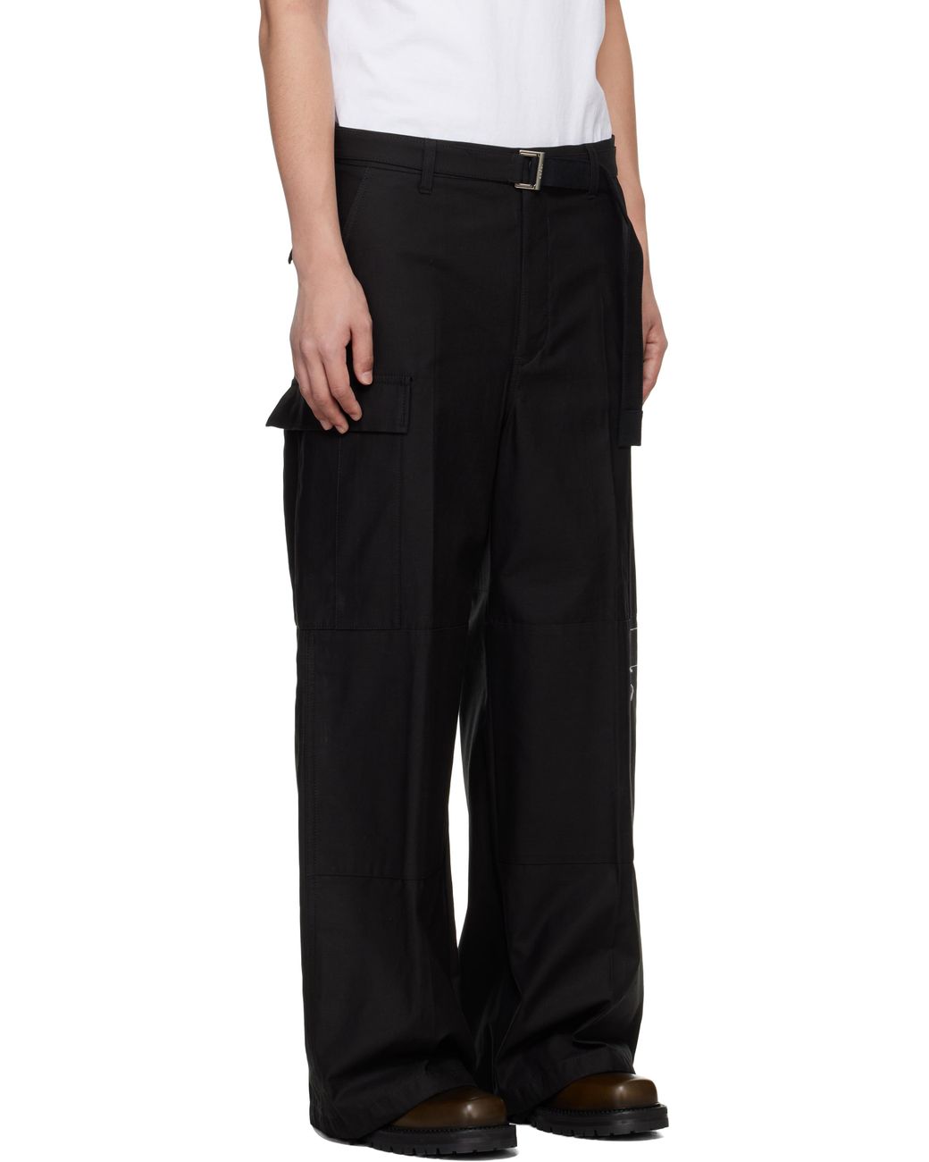 L sacai wtaps Cotton Back Satin Pants 02 L sacai wtaps Cotton Back
