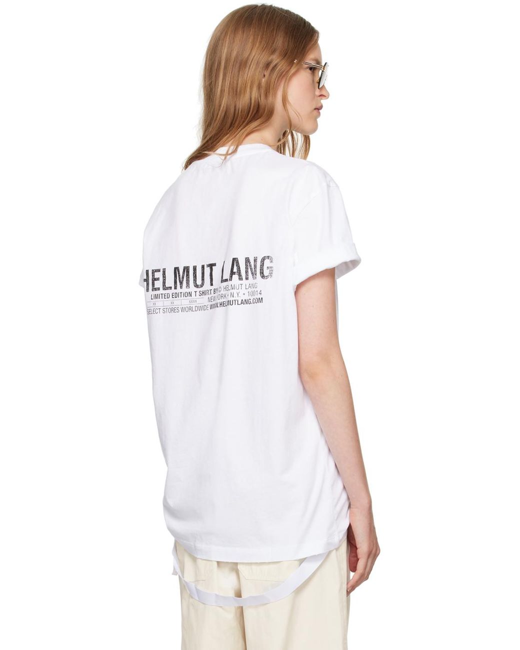 Helmut Lang ホワイト New York Seatbelt Tシャツ ホワイト | Lyst