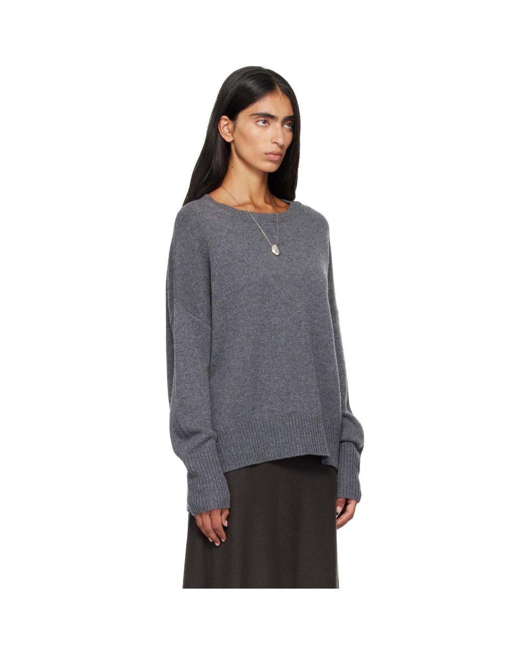 Lisa Yang Gray Mila Sweater