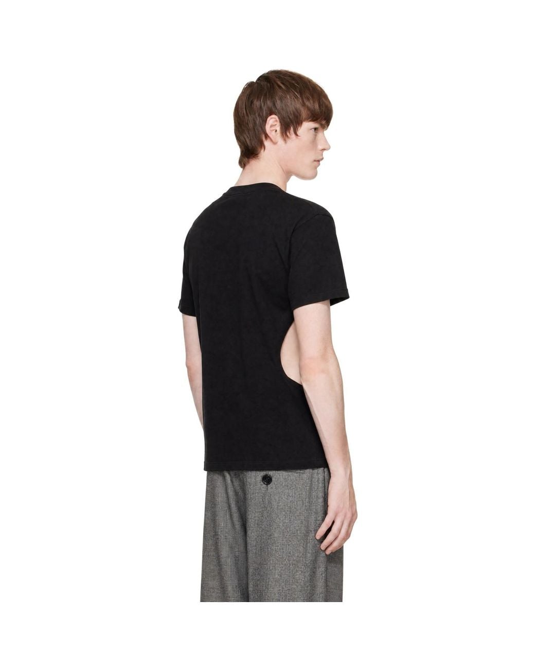 VAQUERA Black 'All Eyes On Me' Belted T-Shirt for men
