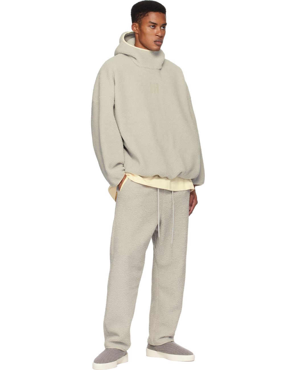 Fear Of God Adidas Originals Edition Polar Fleece Hike Sweatpants in Natural for Men Lyst UK