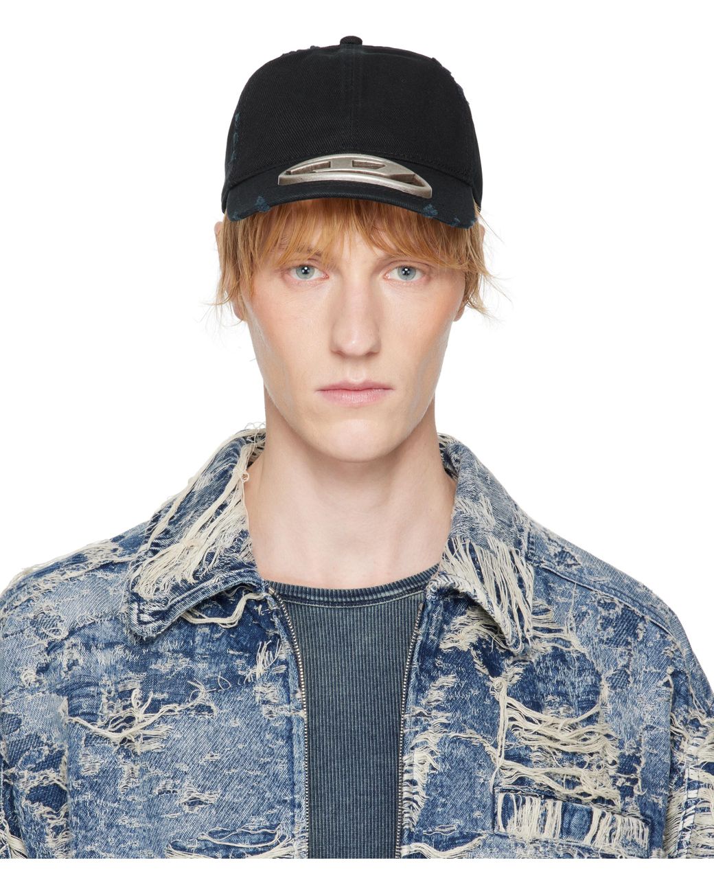Men's Baseball cap with metal Oval D plaque | Diesel C-BEAST-A1