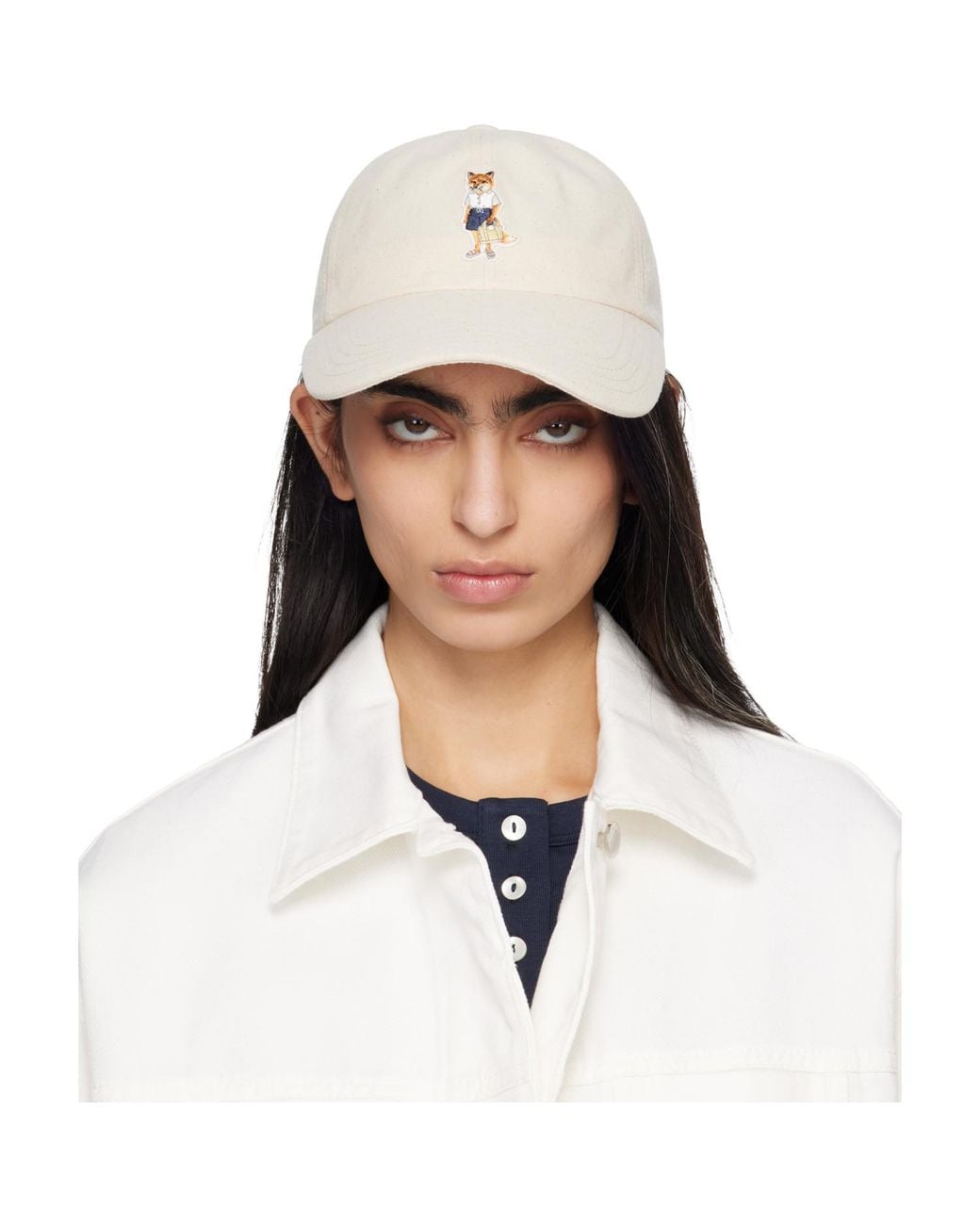 Maison Kitsuné Natural Dressed Fox Cap