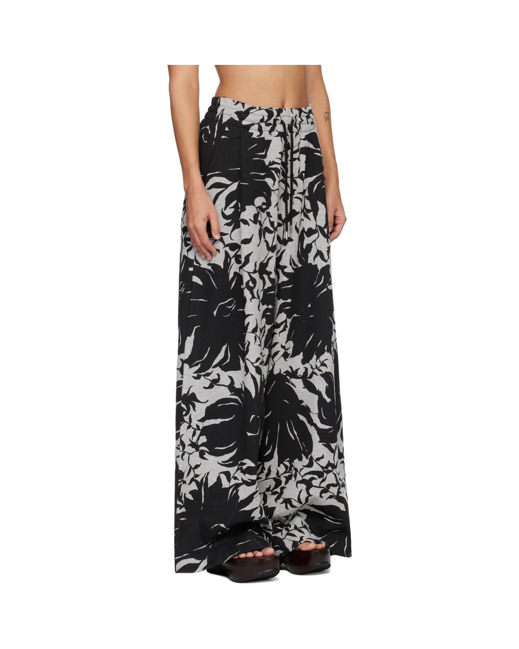 Dries Van Noten Black Loose Sweatpants