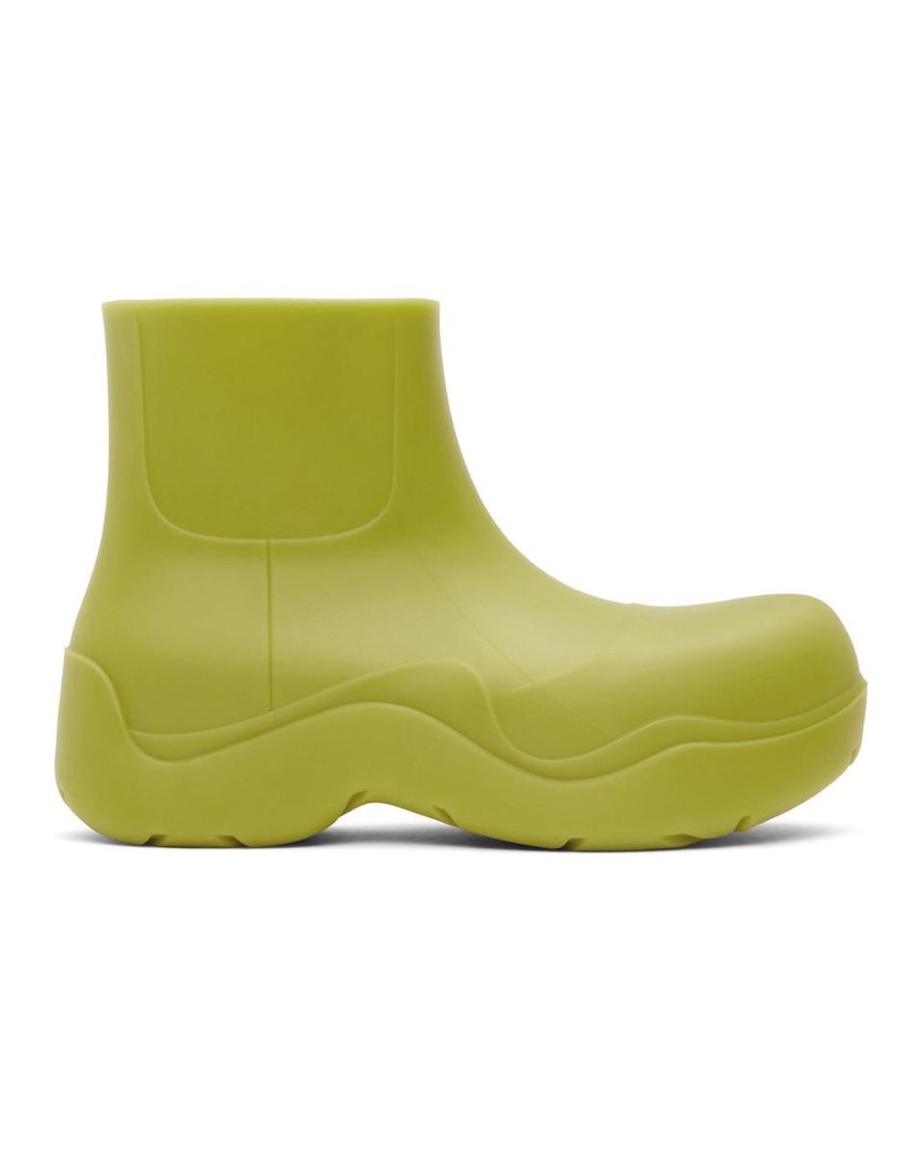 bottega boots green bottom
