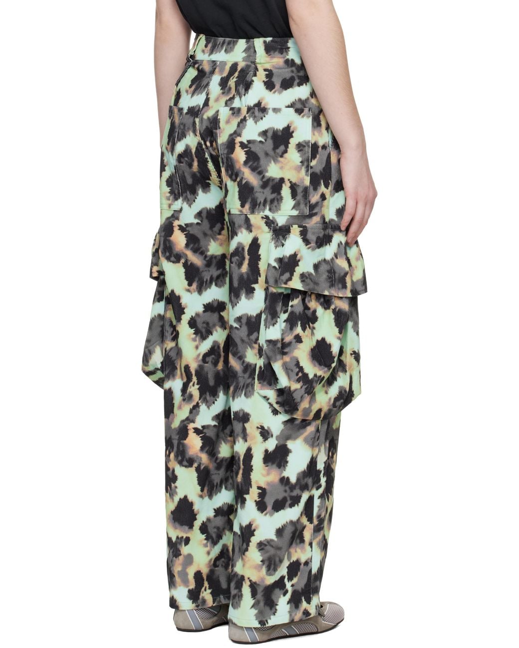 Collina Strada Black Pleated Cargo Pants