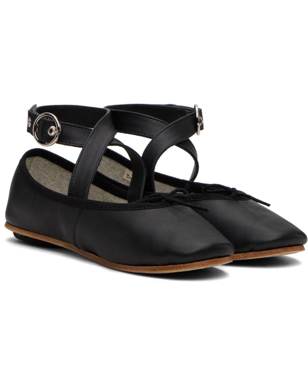 Repetto Black Sophia Belt Ballerina Flats