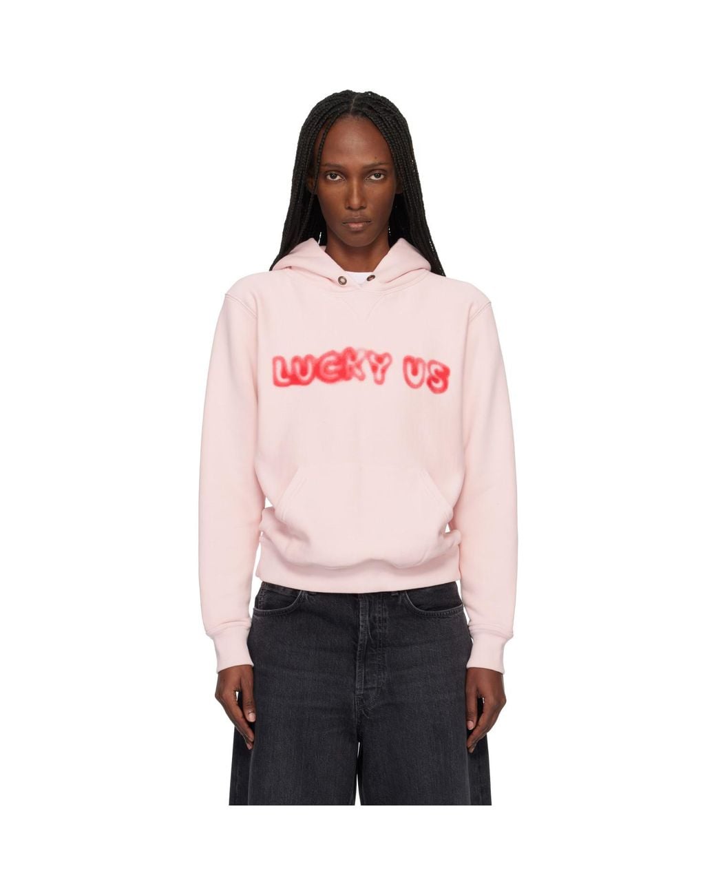 KENZO Pink Paris Words' Hoodie