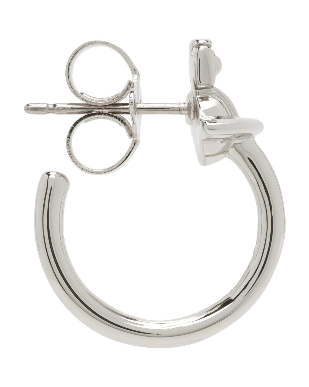 Vivienne Westwood Metallic Vera Single Hoop Earring for men