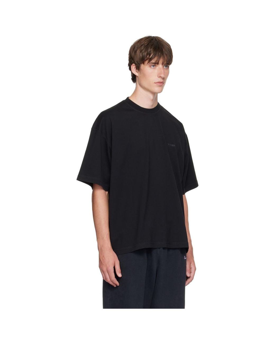 Vetements Black Classic Logo Boxy T-Shirt for men