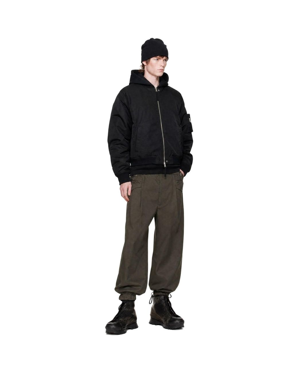 Thom Krom Black 'M J 93' Bomber Jacket for men
