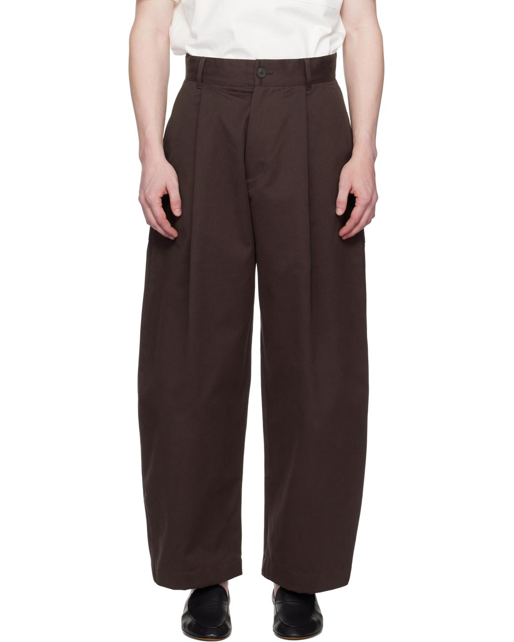 【関税込み】Studio Nicholson トープ Mitra トラウザーズ studio-nicholson-CONKER-Guild-