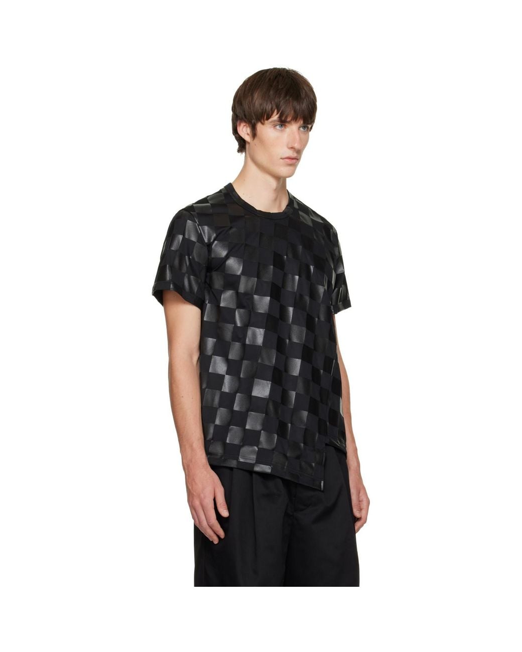 Comme des Garçons Black Check T-Shirt for men