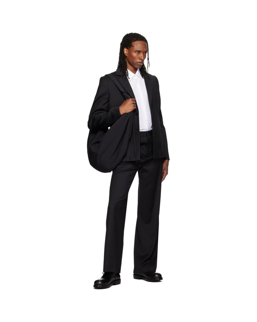 HELIOT EMIL Black Cauda Bag for men