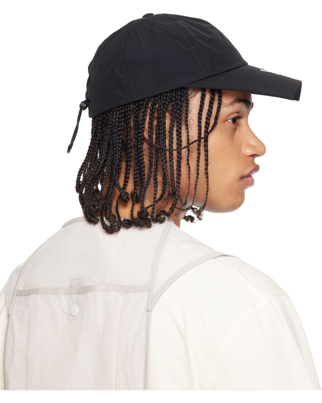 Y-3 White Utility Cap for men