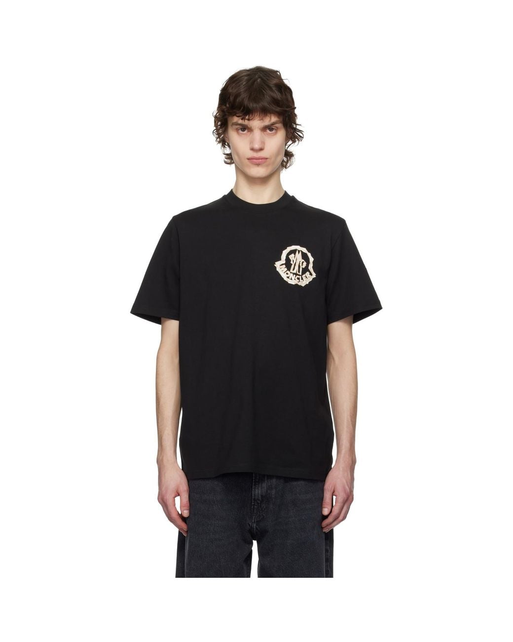 Moncler Black Archivio Creativo T-Shirt for men
