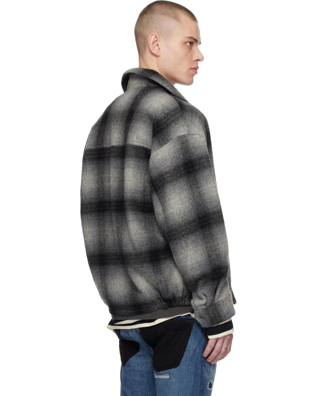 wacko-maria-GRAY-Ombre-Check-