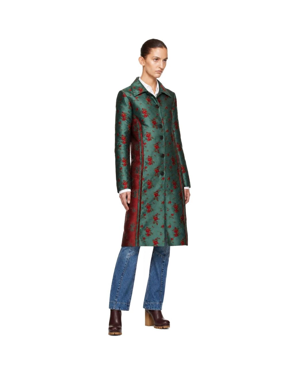 Edward Cuming Green Wallpaper Car Coat