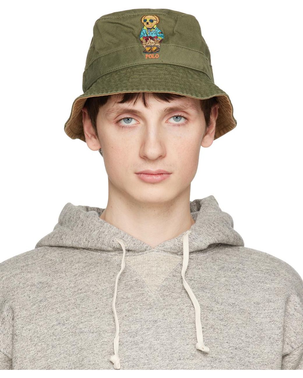 Polo Ralph Lauren Green Polo Bear Bucket Hat for Men | Lyst Canada