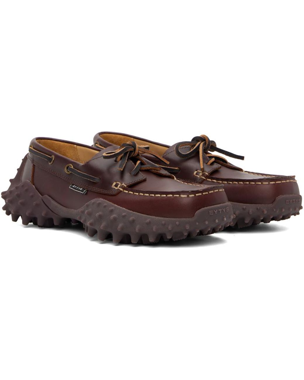 【関税込み】EYTYS ブラウン Marcello デッキシューズ eytys-LEATHER-BAROLO-Marcello-