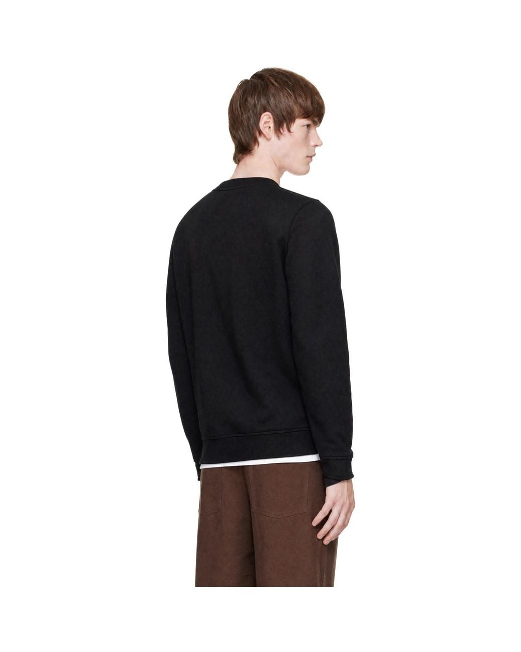 Moncler Black Matt Sweatshirt for men