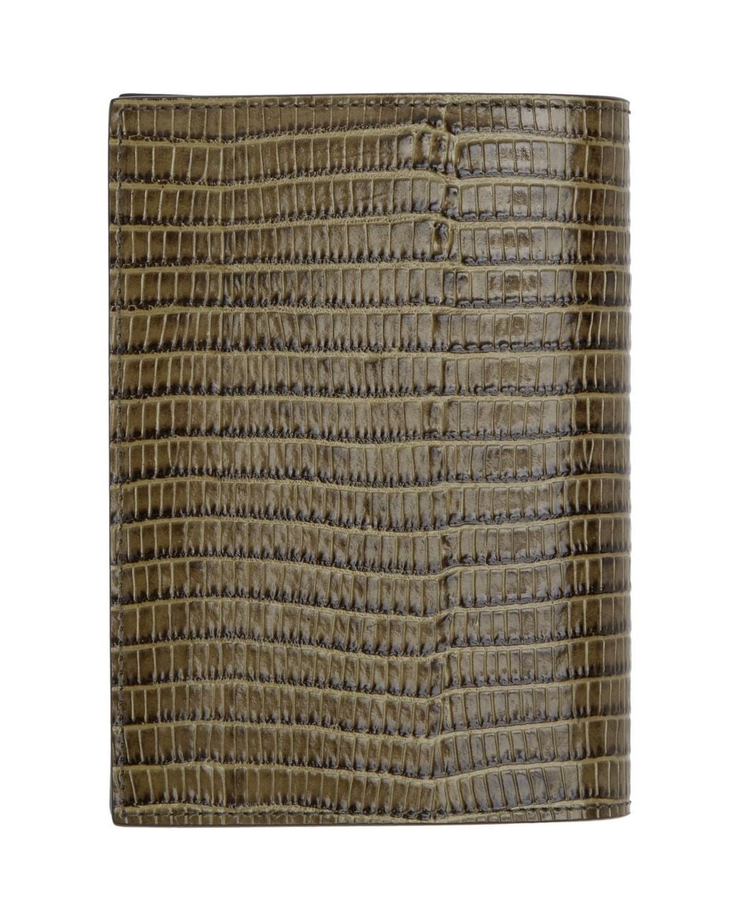 Tom Ford Green Khaki T Line Passport Holder for men