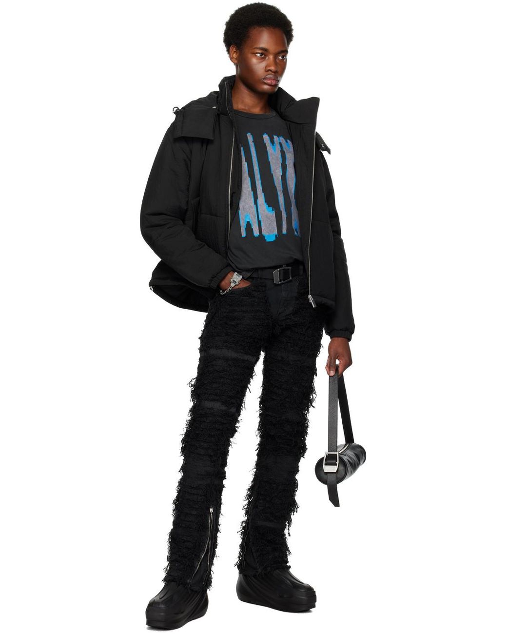 1017 ALYX 9SM Buckle Puffer Jacket in Black for Men | Lyst