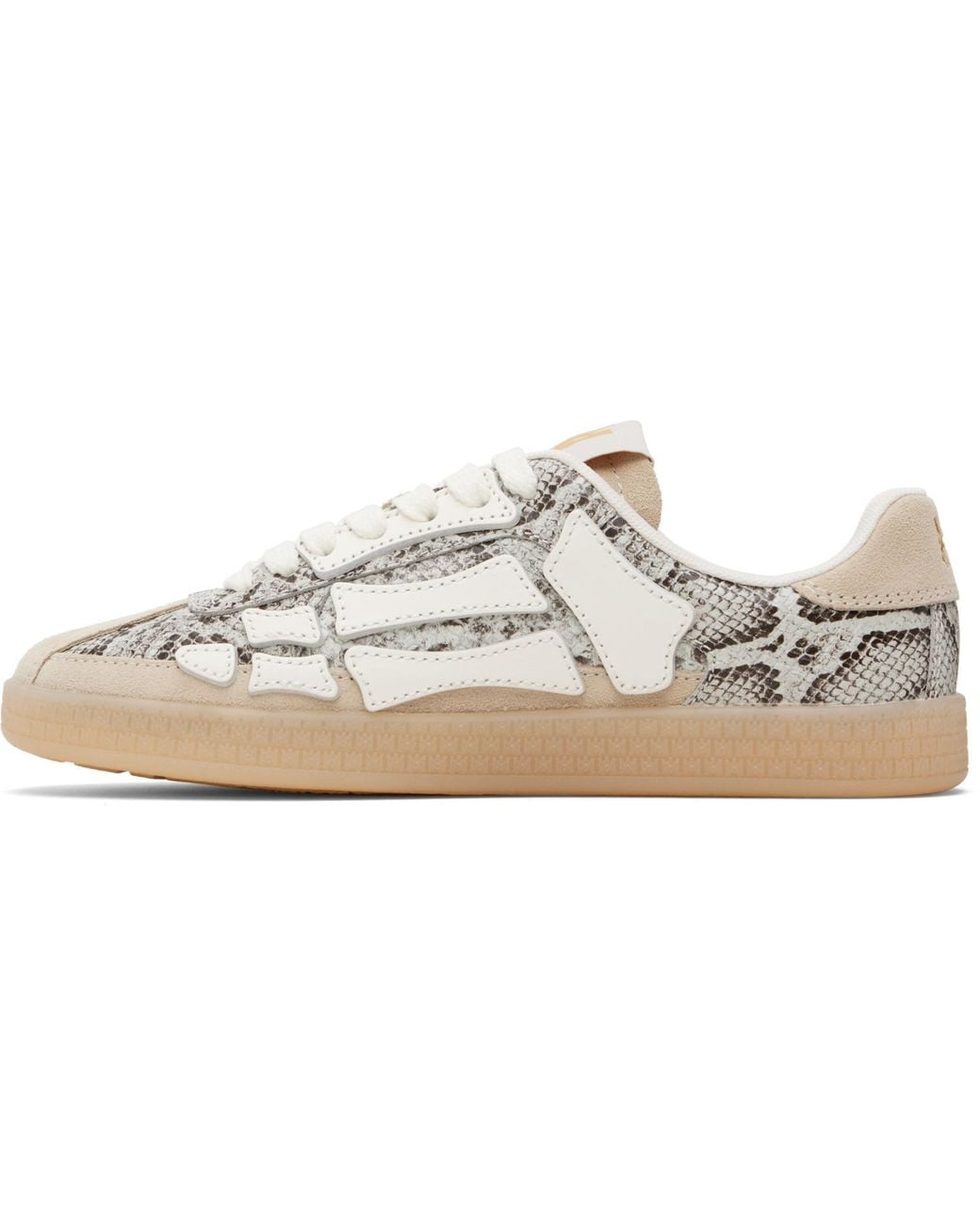 Amiri Black Off- Snake Pacific Bones Sneakers