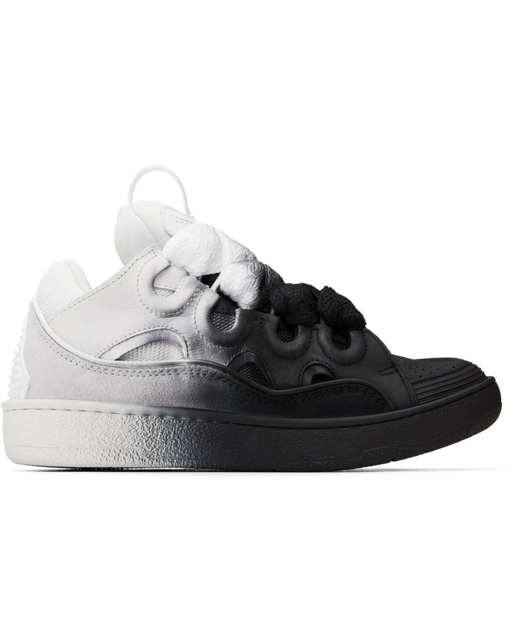 Lanvin Black Curb Spray Sneakers